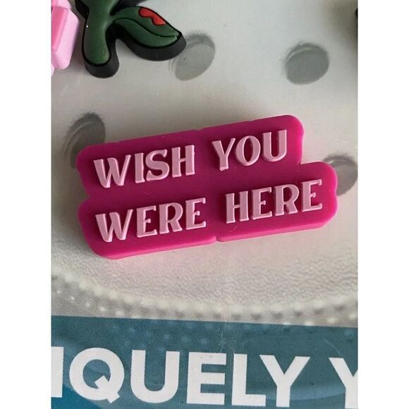 5 Pack CROCS Jibbitz Charms Valentines Girly Heart Rose Perfect Match NEW - Picture 7 of 9